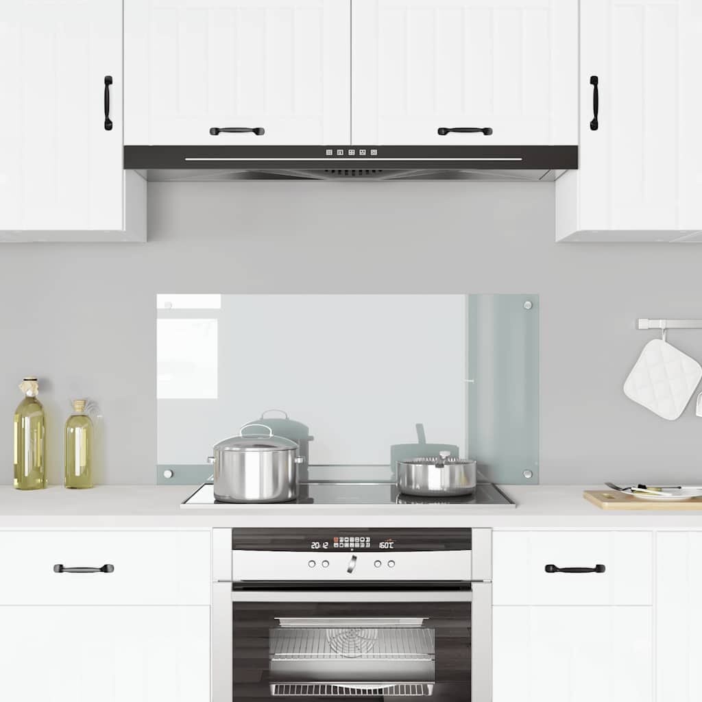 Keuken Spatscherm van Gehard Glas - Transparant 100x50 cm met 23% Korting