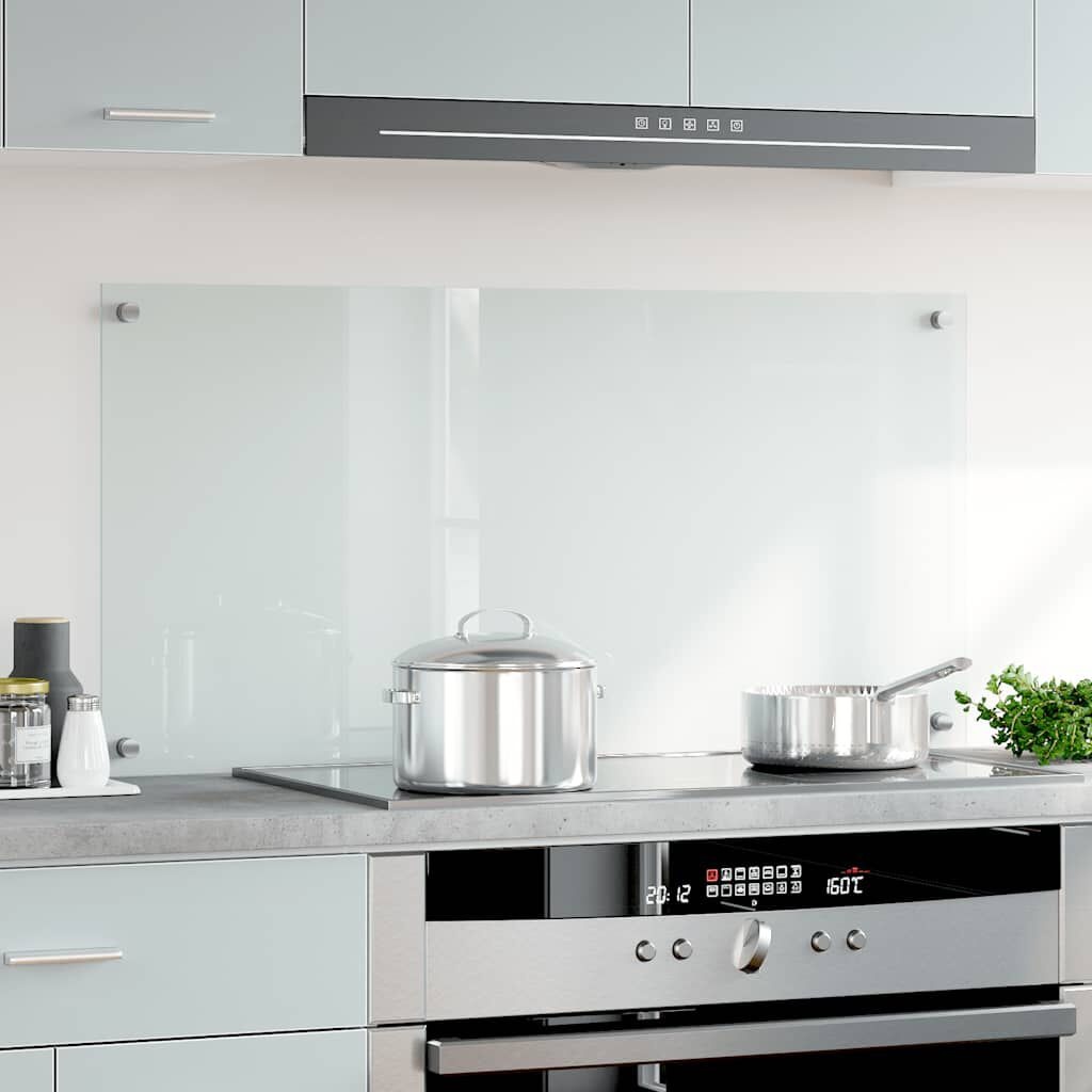 Keuken Spatscherm van Gehard Glas - Transparant 100x50 cm met 23% Korting