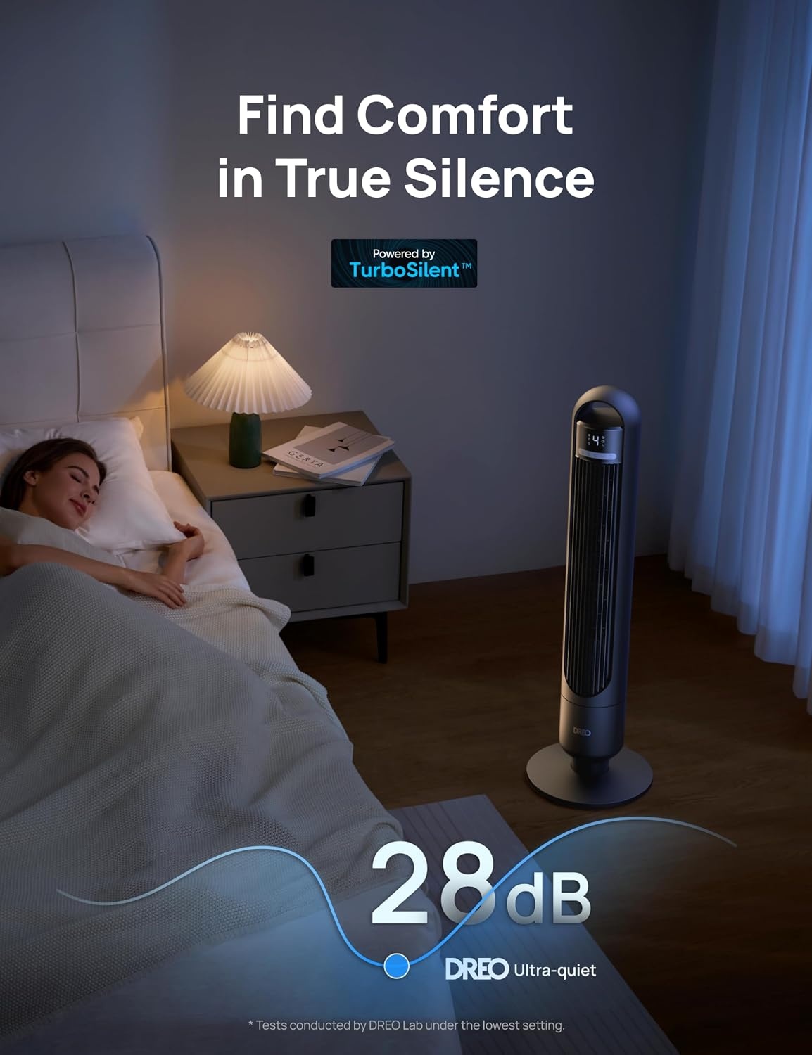 Dreo Torenventilator 91cm Zwart - 58% Korting!