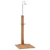 Buitendouche Teakhout & RVS - 210cm - 25% Korting
