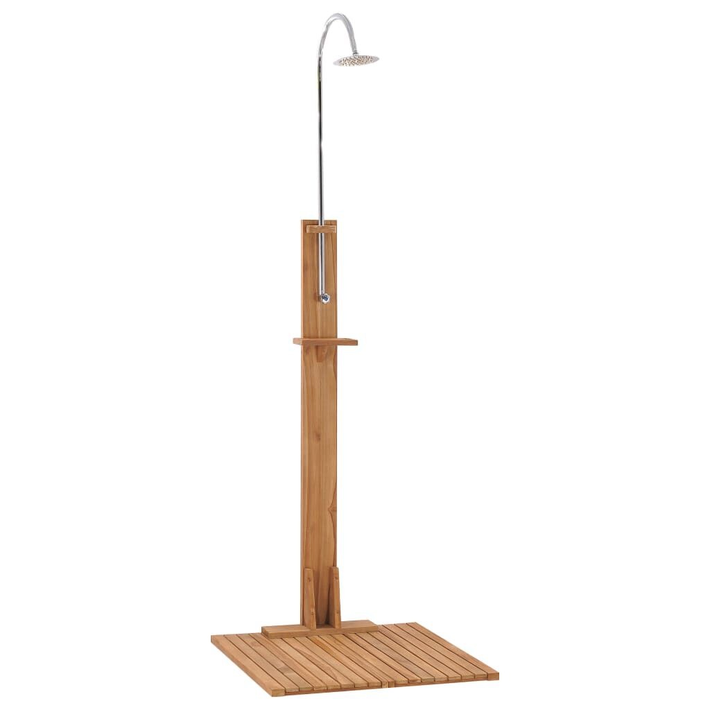 Buitendouche Teakhout & RVS - 210cm - 25% Korting