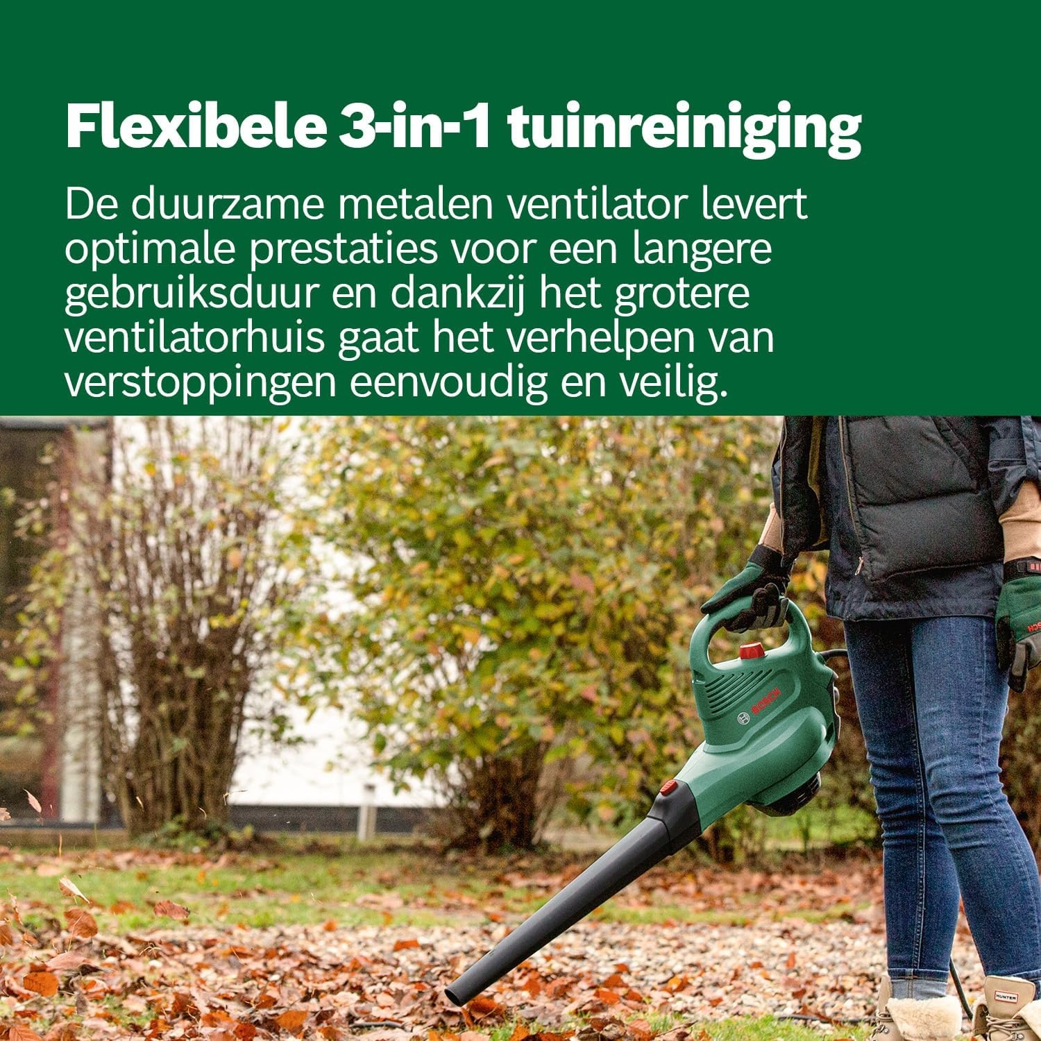 Bosch Bladruimer UniversalGardenTidy 3000 (3000W) - 25% Korting!