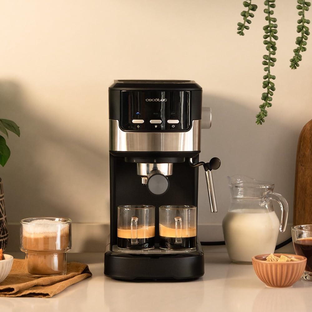 Cecotec Power Espresso 20 Pecan Espressomachine - 1100W - 20 Bar - Zwart