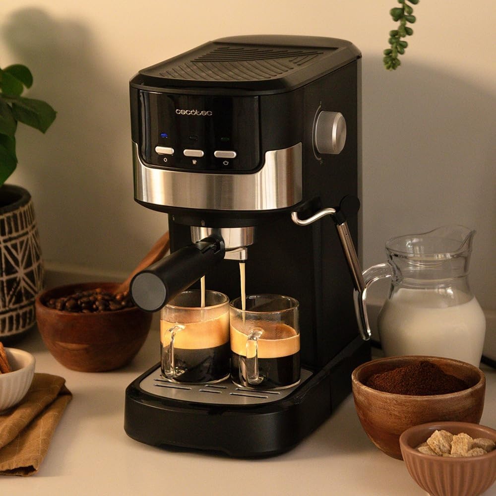 Cecotec Power Espresso 20 Pecan Espressomachine - 1100W - 20 Bar - Zwart