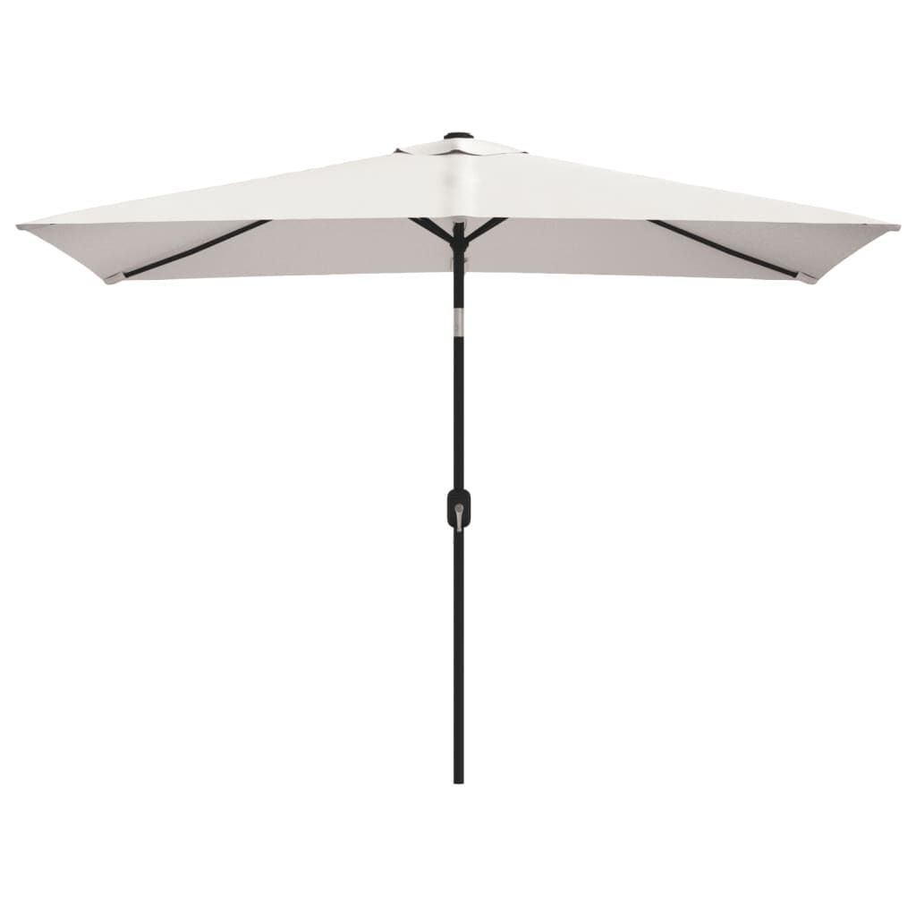 Vierhoekige Parasol Zandwit 200x300 cm - 24% Korting