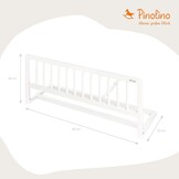 Bedhek 90 cm Wit | Massief Beukenhout | 24% Korting