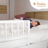 Bedhek 90 cm Wit | Massief Beukenhout | 24% Korting