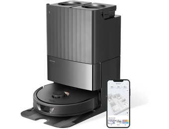 Robotstofzuiger Qrevo met Dweilfunctie - 5500 Pa - Zwart - 50% Korting