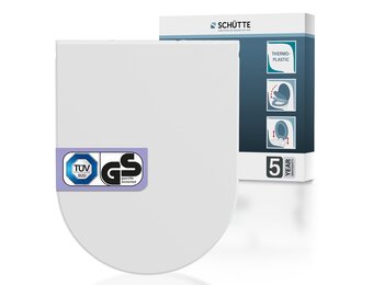 Schütte D-vorm WC-bril met softclose wit 46,3 x 36,3 cm