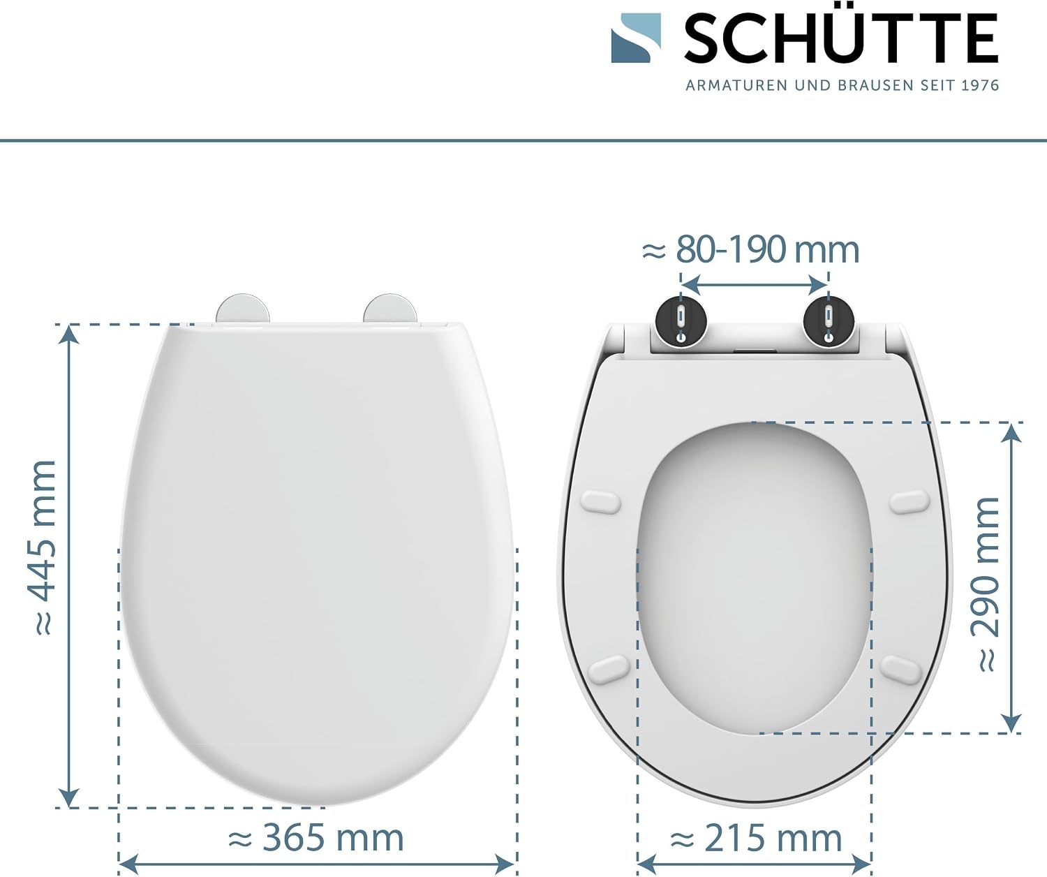 WC-bril Wit Soft-close Quick-release 44,4x36,3 cm Thermoplastisch Krasbestendig - 23% Korting
