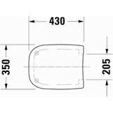 Duravit D-Code WC-bril Wit Hoogglans Softclose Duroplast - 24% Korting