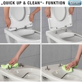 Cornat Premium 8 KSPREMSC800 Ergonomisch Ontwerp Duroplast Easy Care Quick Up & Clean Soft Close-functie Comfortabel inbouwmechanisme Zitting/WC-deksel