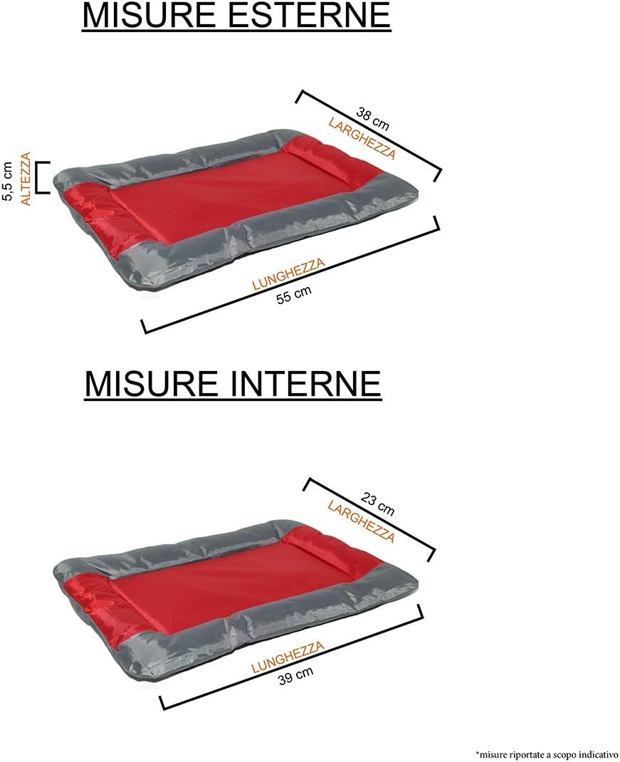 Waterdichte Hond & Kattenmat - Rood - 55x38cm - 53% Korting!