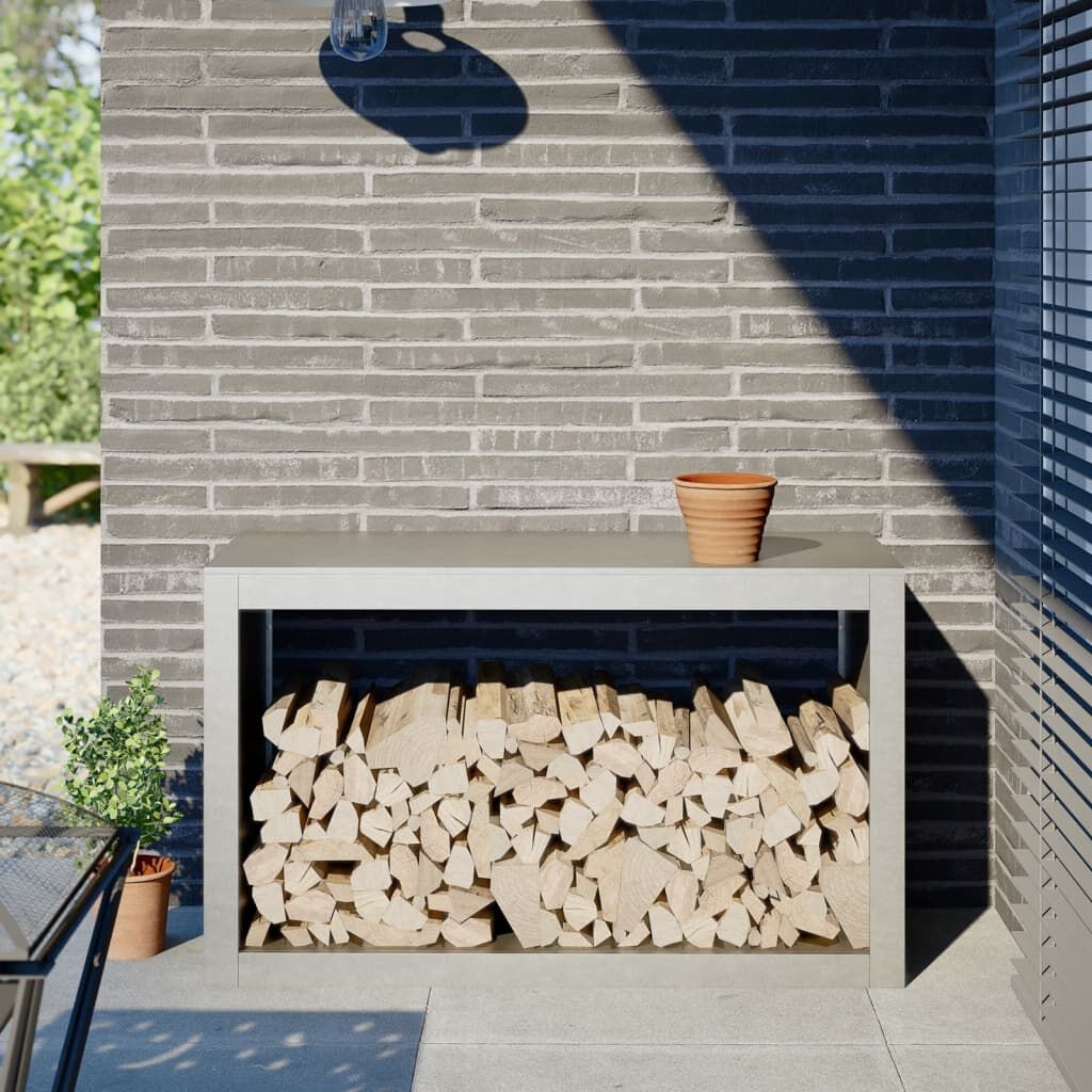 RVS Haardhoutrek - 100x40x60 cm - 25% Korting