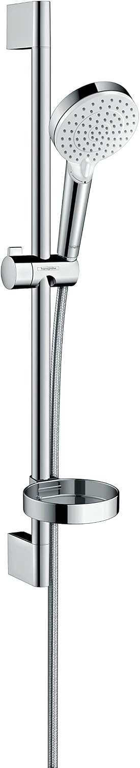 hansgrohe Crometta doucheset Vario met Unica'Croma glijstang 65 cm wit/chroom, 26553400 - Maat 0,65m set