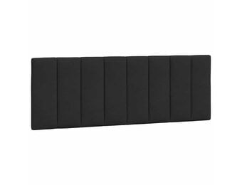 vidaXL Hoofdbordkussen 120 cm fluweel zwart