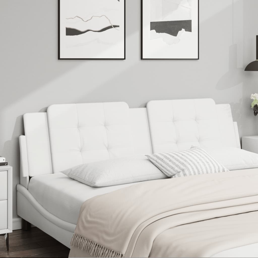 vidaXL Hoofdbordkussen "Zadar" 183 cm kunstleer wit
