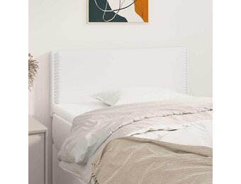 Hoofdbord Kunstleer Wit 80x5x78/88 cm - 80% Korting
