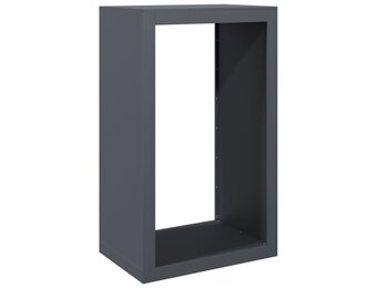 vidaXL Haardhoutrek 60x40x100 cm staal antracietkleurig