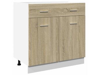vidaXL Onderkast met lade Lyon 80x46x81,5 cm sonoma eikenkleurig
