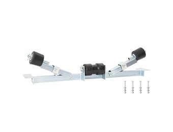 vidaXL Boot Trailer Ondersteuning 90,5 x 12 x 32 cm zilver