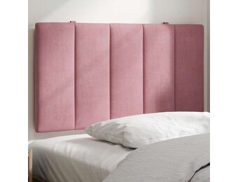 vidaXL Hoofdbordkussen "Hanko" 80 cm fluweel roze