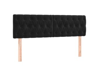 Hoofdbord Zwart Fluweel 160 cm - 83% Korting!