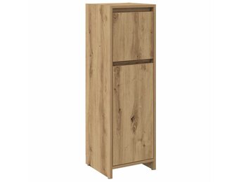 vidaXL Badkamerkast 30x30x95 cm bewerkt hout artisanaal eikenkleur