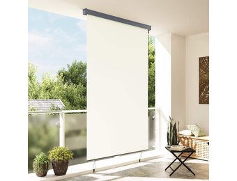 vidaXL Rolgordijn voor buiten 160x250 cm crème