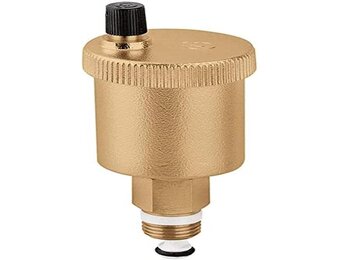 Caleffi Automatische snelontluchting MINICAL 1/2 inch AG met afsluiting, automatische afsluitklep 502140,messing