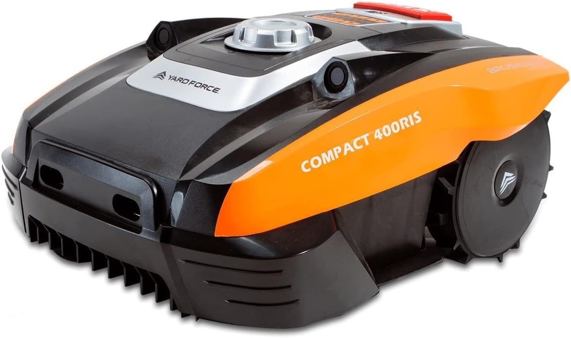 Yard Force Compact 400RiS Robotmaaier - Zwart/Oranje - Tot 400 m²