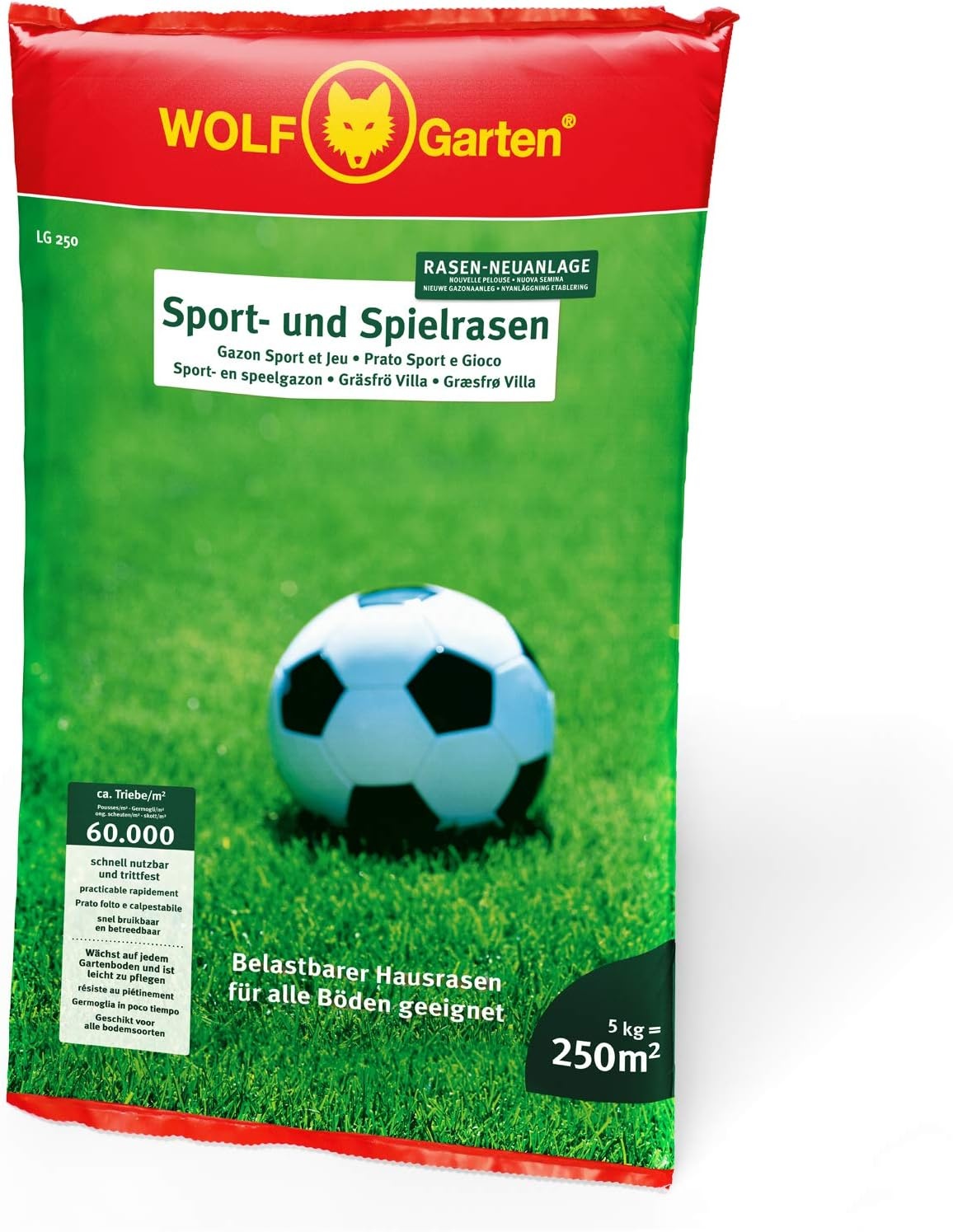 WOLF-Garten LG 250 Speel- en Sportgazon Graszaad - 250 m²
