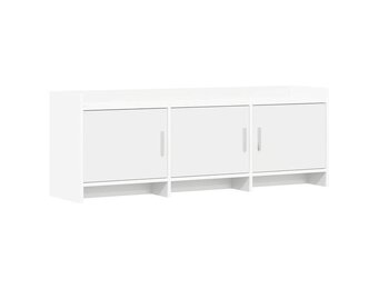 vidaXL TV-kast 130 x 33 x 47 cm Wit Bewerkt hout
