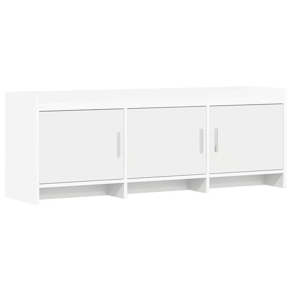 vidaXL TV-kast 130 x 33 x 47 cm Wit Bewerkt hout