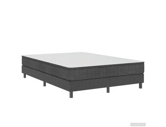 vidaXL Boxspringframe stof grijs 140x200 cm