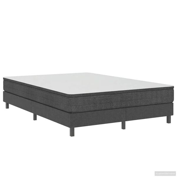 vidaXL Boxspringframe stof grijs 140x200 cm