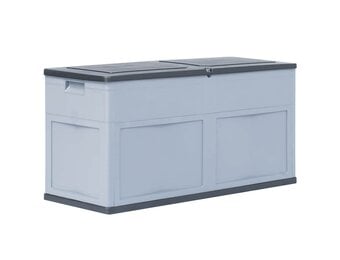 VidaXL Opbergkist 320L Grijs/Zwart - 24% Korting