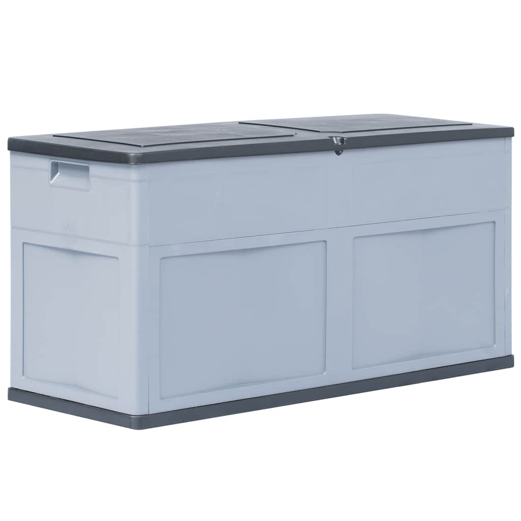 VidaXL Opbergkist 320L Grijs/Zwart - 24% Korting