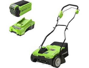 Accu Verticuteerder Greenworks - 40V Li-Ion met 60% Korting!