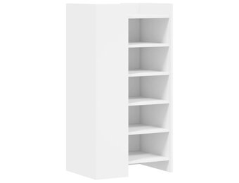 VidaXL Schoenenkast Wit 52x37,5x100 cm Bewerkt Hout - 24% Korting