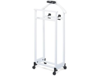 Kledingrek Beukenhout Wit 103 cm | Met Beugels, Klemmen & Schoenplank | 25% Korting