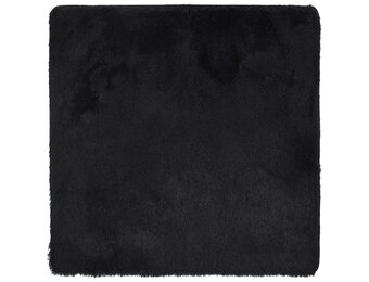 Hoogpolig Vloerkleed NAVARRA 120x120 cm Polyester Zwart - 23% Korting