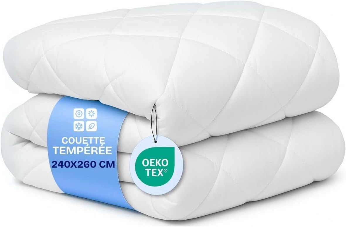 4-Seizoenen Dekbed 240x260 cm 300g/m² Wit Anti-allergisch (23% Korting)