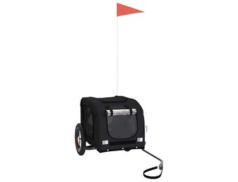 Hondenfietskar Zwart Oxford Stof & IJzer - 24% Korting