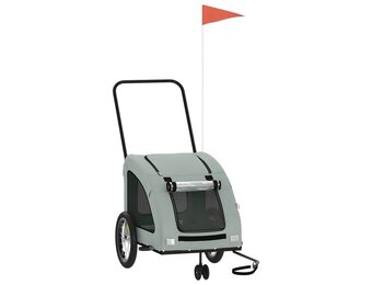 Hondenfietstrailer Oxford Stof & Ijzer Grijs - 45kg - 24% Korting