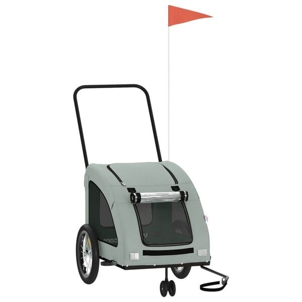 Hondenfietstrailer Oxford Stof & Ijzer Grijs - 45kg - 24% Korting