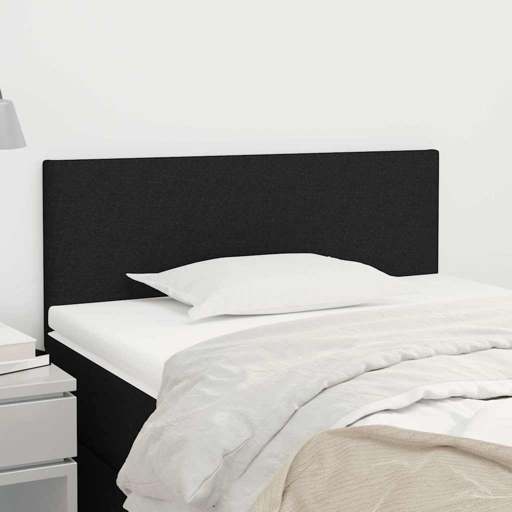 vidaXL Hoofdbord Stof Zwart - 90x5x78/88 cm - 23% Korting