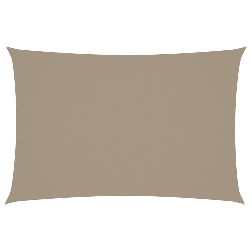 Rechthoekig Zonnedoek 2x4m Taupe - Oxford Stof - 23% Korting