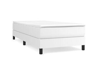 Wit Kunstleren Bedframe 90x190 cm - 24% Korting