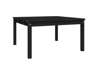 vidaXL Tuintafel Grenenhout Zwart 82,5x82,5x45 cm - 24% Korting